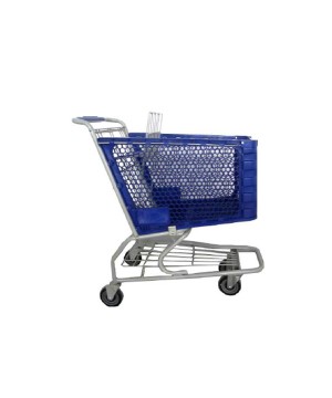 BesQ ST180PB Shopping Trolley with Plastic Basket
