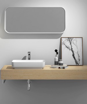 iStone Solid Surface Above Counter Washbasin, Hazel