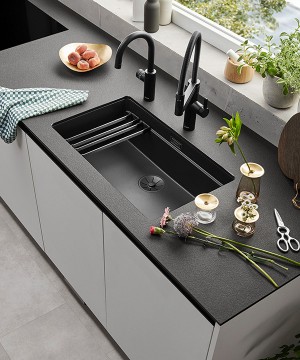 Blanco Silgranit Kitchen Sink Etagon 700-U Black Edition