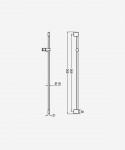 Hansa PureJet Adjustable Shower Rail Bracket