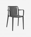 Noomi 367-APP Black Gray Stackable Chair
