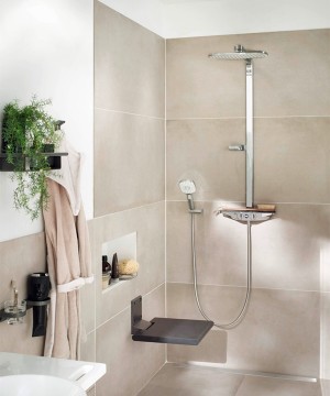 HansaEmotion Wellfit Thermostatic Shower System 58650172