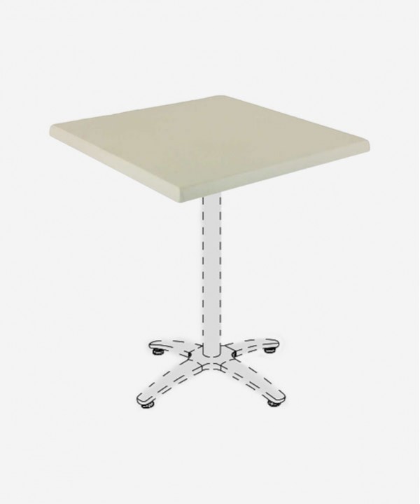 Werzalit Square White Table Tops
