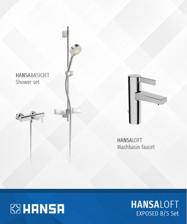 HansaLoft Exposed Bath and Shower Set Deal