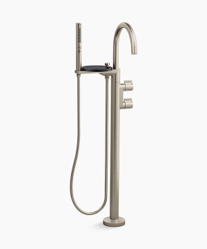 Kohler Components Freestanding Brushed Nickel Bathtub Mixer