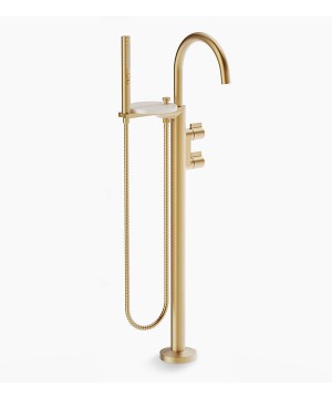 Kohler Components Freestanding Vibrant Brushed Moderne Brass Bathtub Mixer