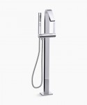 Kohler Loure Floor Mount Polished Chrome Bath Shower Head Faucet