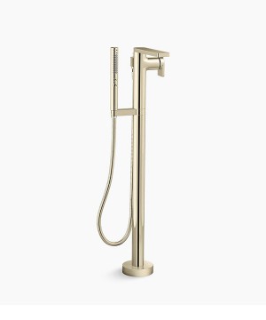 Kohler Composed Freestanding French Gold Bathtub Mixer