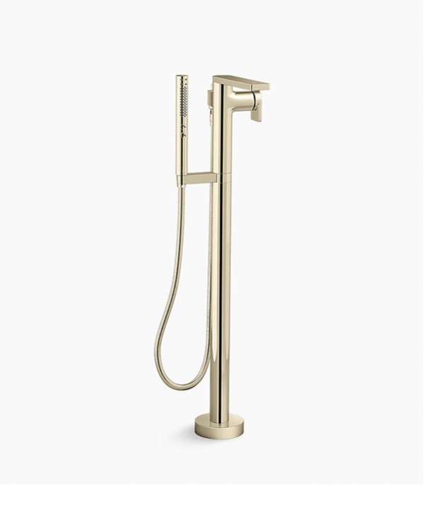 Kohler Composed Freestanding French Gold Bathtub Mixer