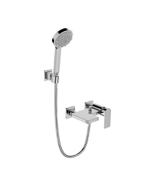 Kohler Parallel Polished Chrome Exposed Wall Mount Shower Set